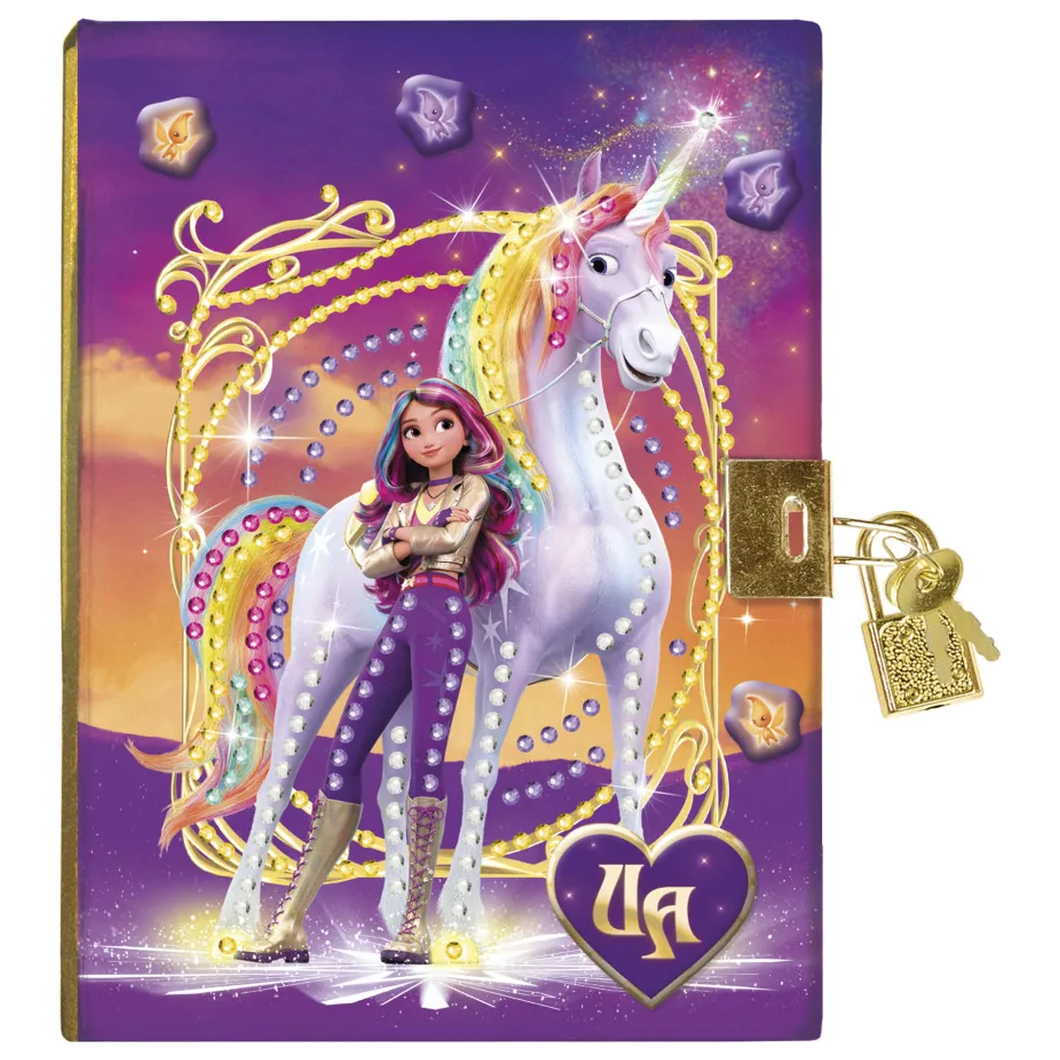 Unicorn Academy Friends Diamond Dotz zámkový diář fotografii produktu
