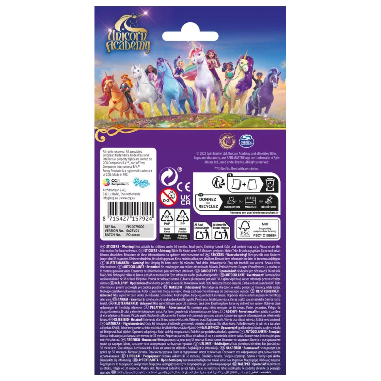 Unicorn Academy Magic World samolepka fotografii produktu