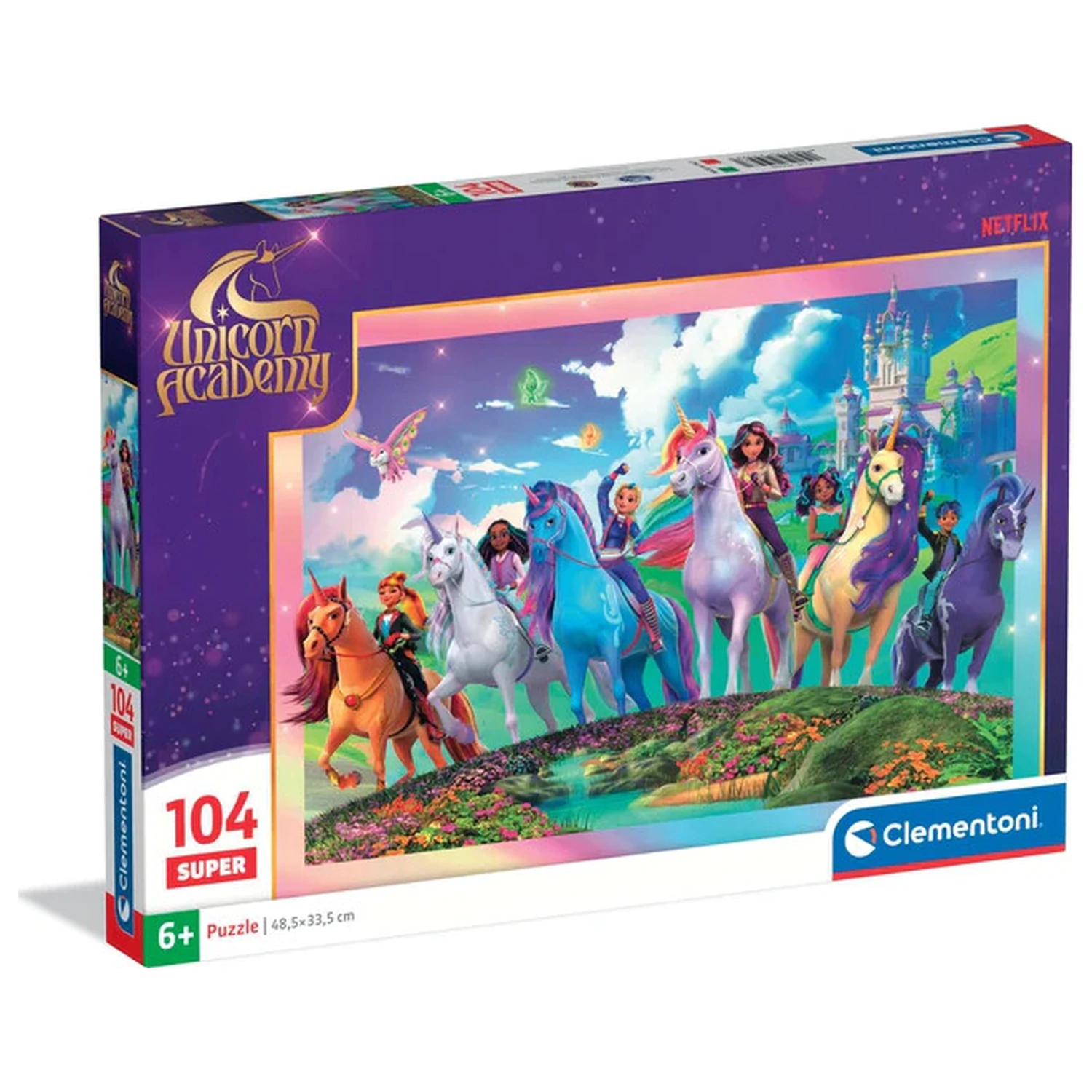 Unicorn Academy Mystic 104dílné Super puzzle fotografii produktu