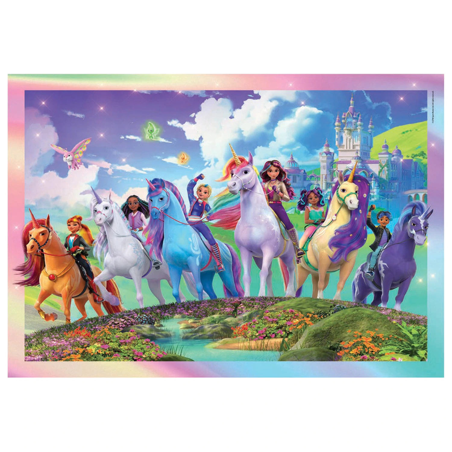 Unicorn Academy Mystic 104dílné Super puzzle fotografii produktu