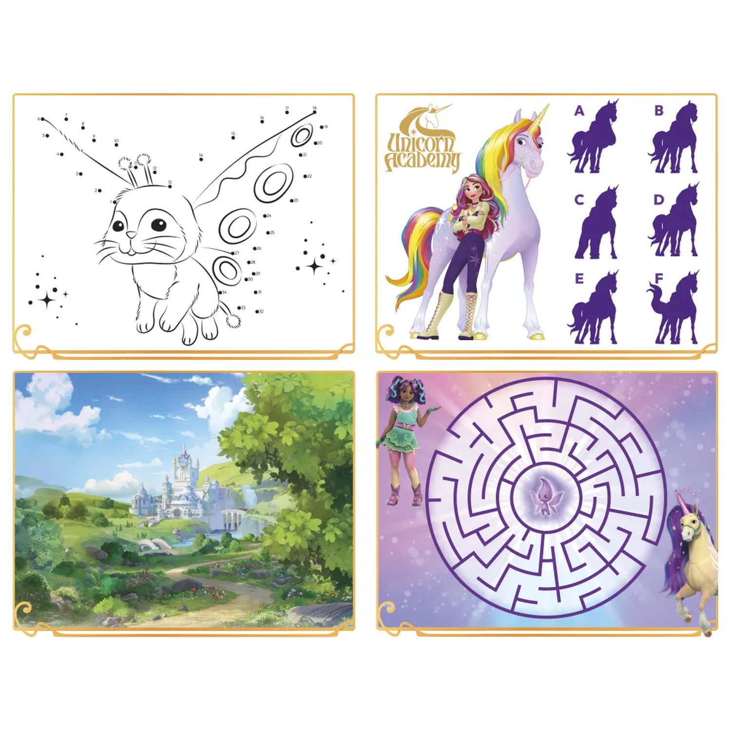 Unicorn Academy Super sada samolepek s hračkou fotografii produktu