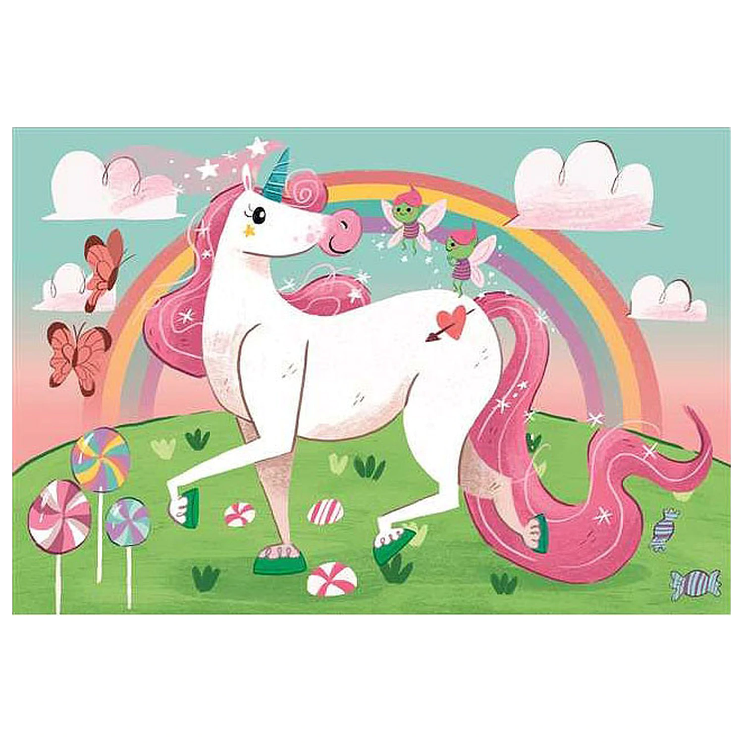 Unicorn Believe 104dílné puzzle Clementoni fotografii produktu