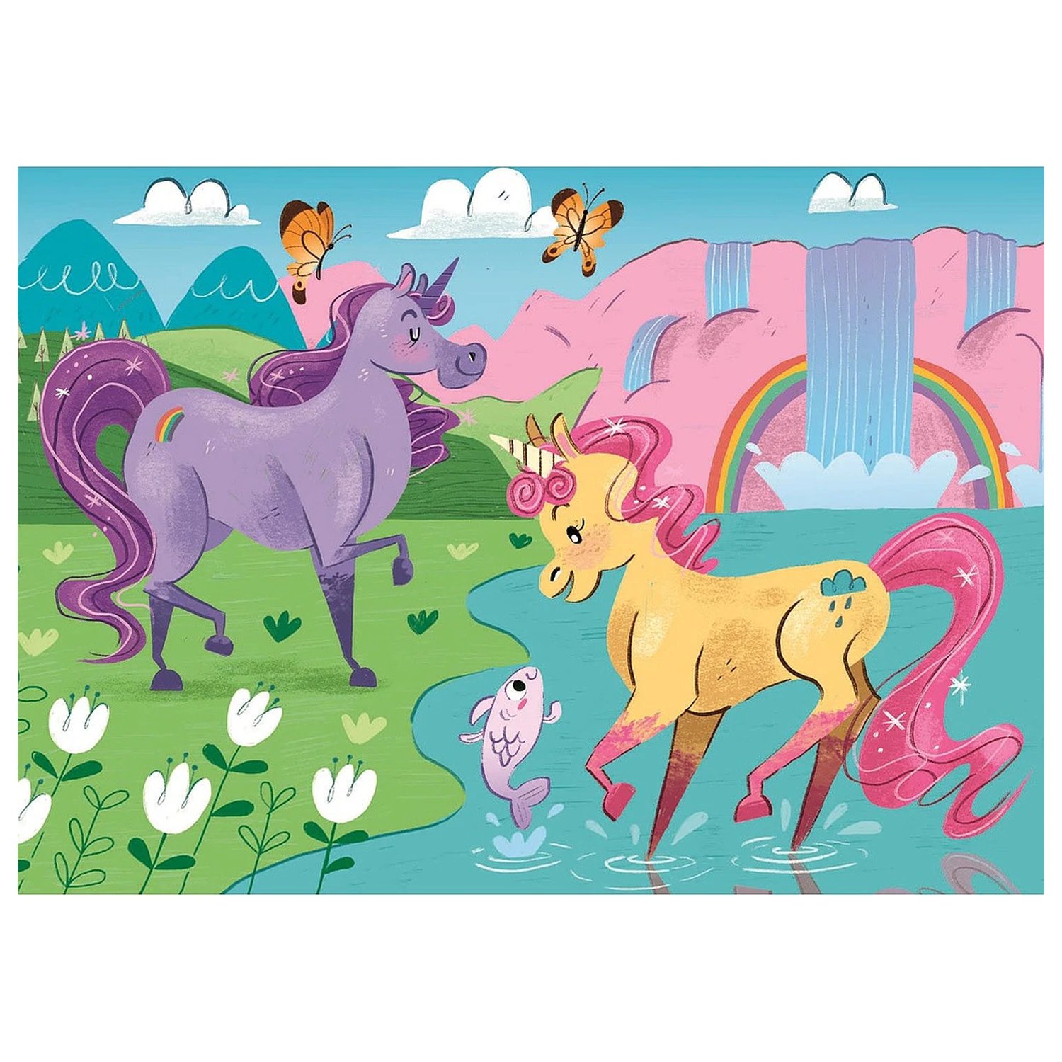 Unicorn Believe 2x20 dílné puzzle fotografii produktu