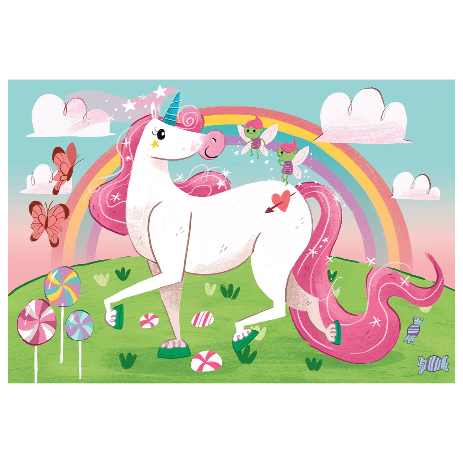Unicorn Believe 2x20 dílné puzzle fotografii produktu