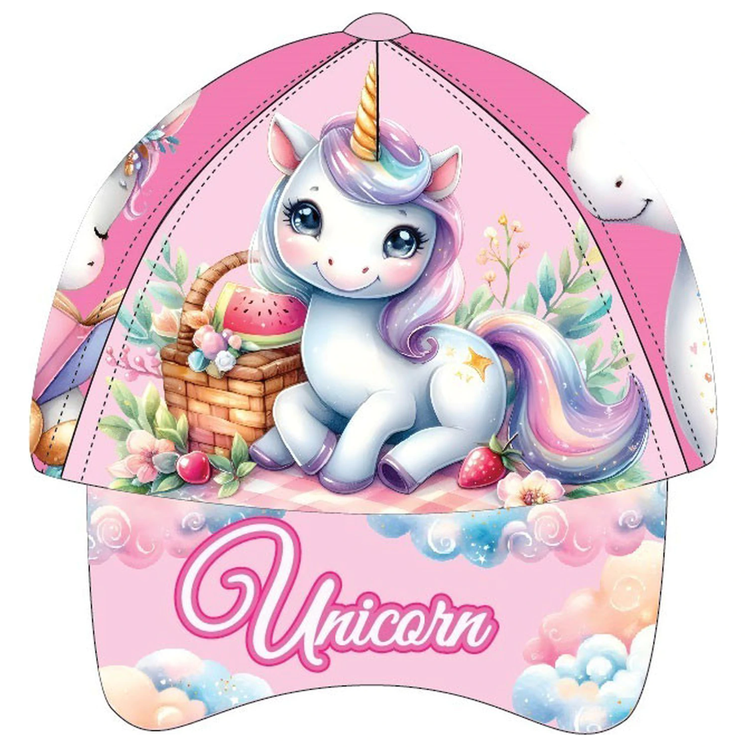 Unicorn Clouds dětská baseballová čepice 53 cm fotografii produktu