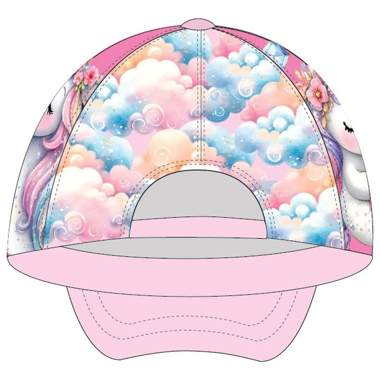 Unicorn Clouds dětská baseballová čepice 53 cm fotografii produktu