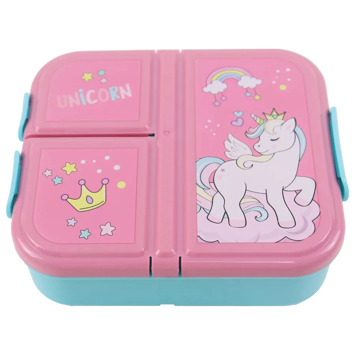 Unicorn Crown krabička na oběd s více přihrádkami, krabička na sendviče fotografii produktu