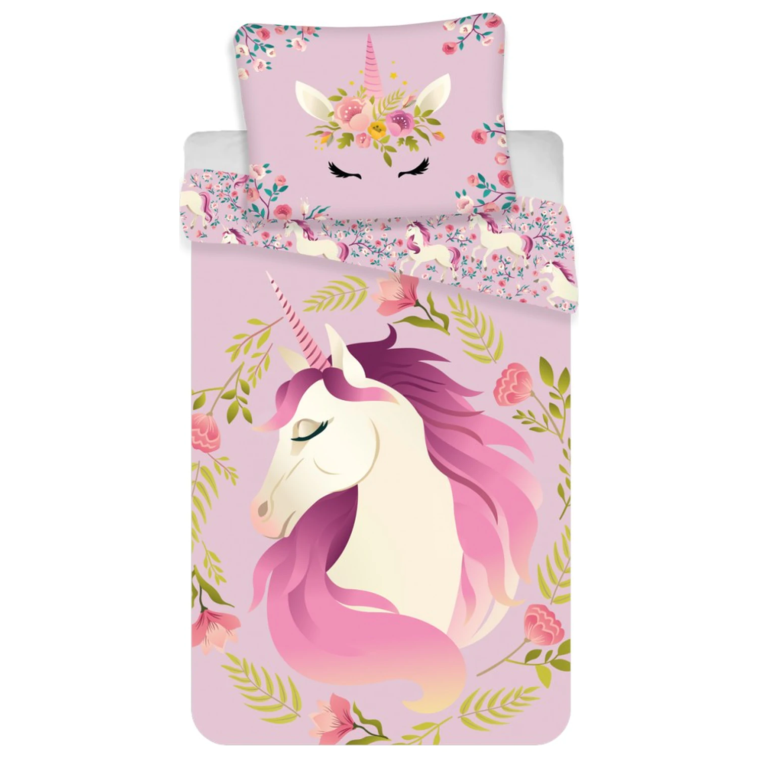 Unicorn Flowers povlak na peřinu fotografii produktu