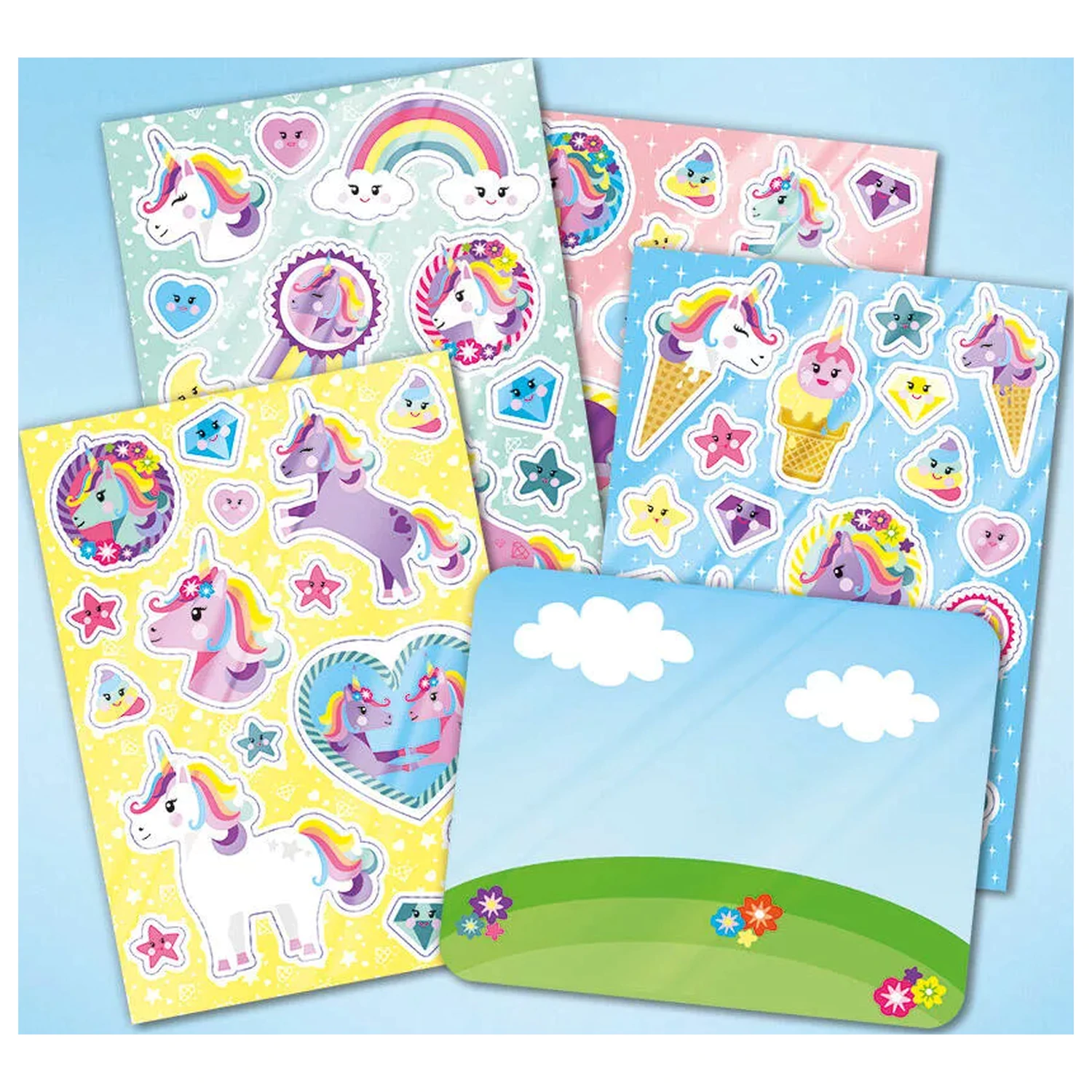 Unicorn Happy sada okenních fólií fotografii produktu