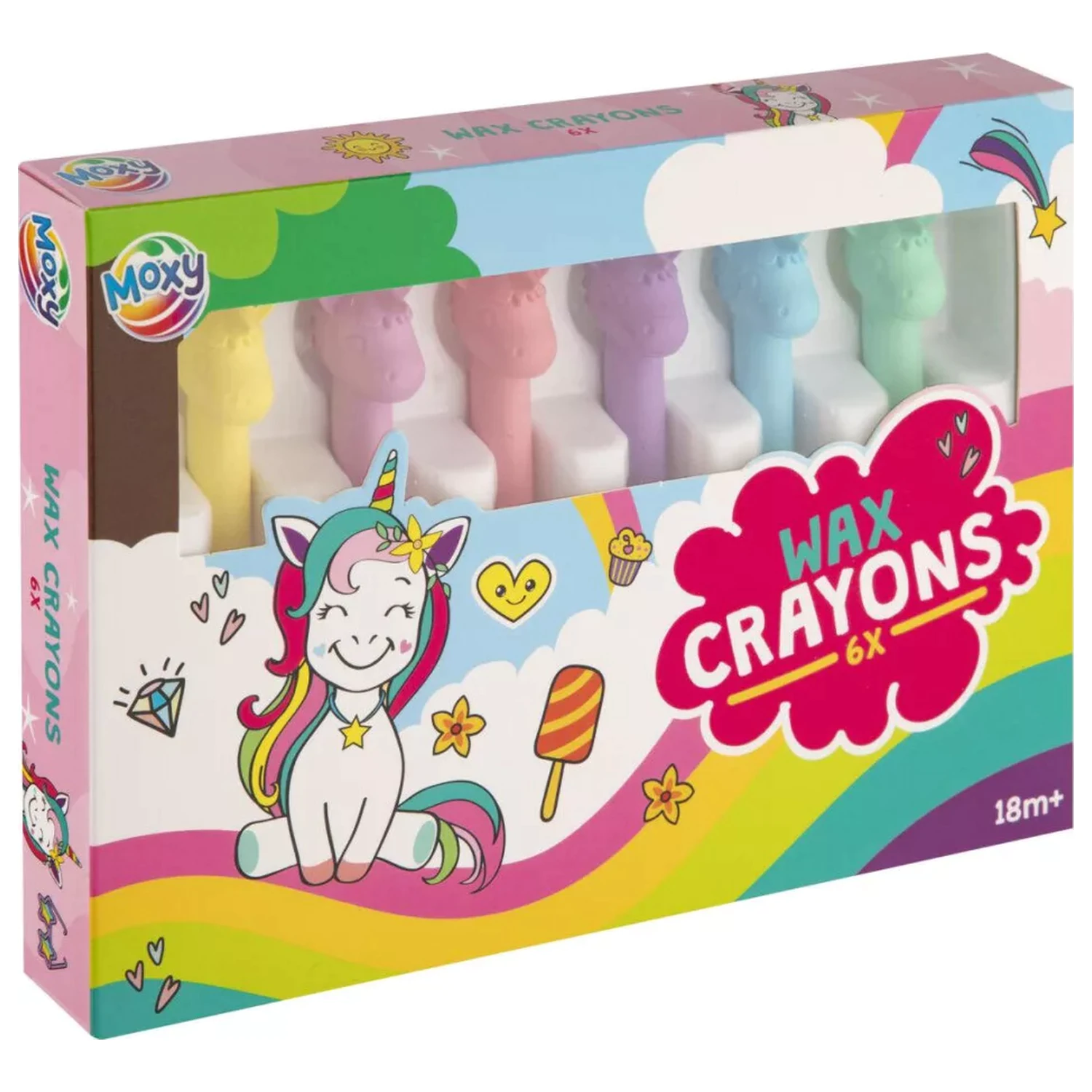 Unicorn Happy Shape pastelky, 6 ks fotografii produktu