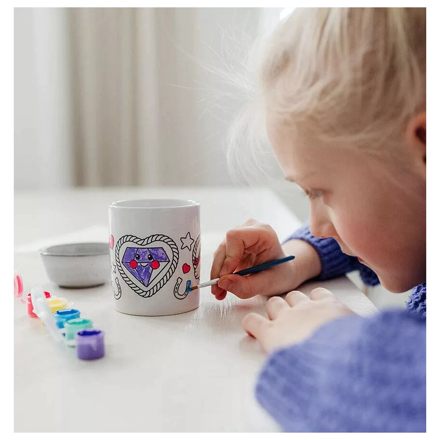 Unicorn Heart malovatelný porcelánový hrnek 235 ml fotografii produktu