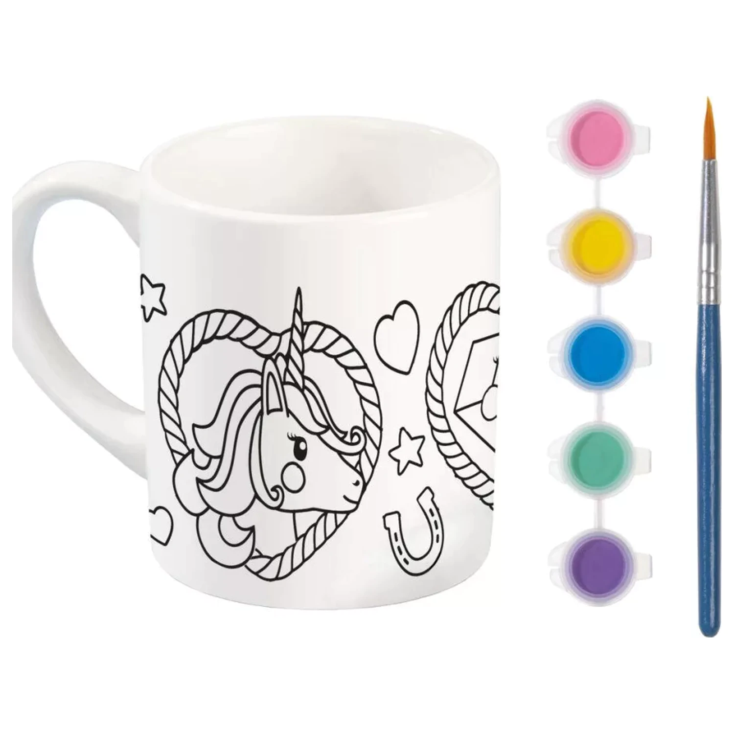 Unicorn Heart malovatelný porcelánový hrnek 235 ml fotografii produktu