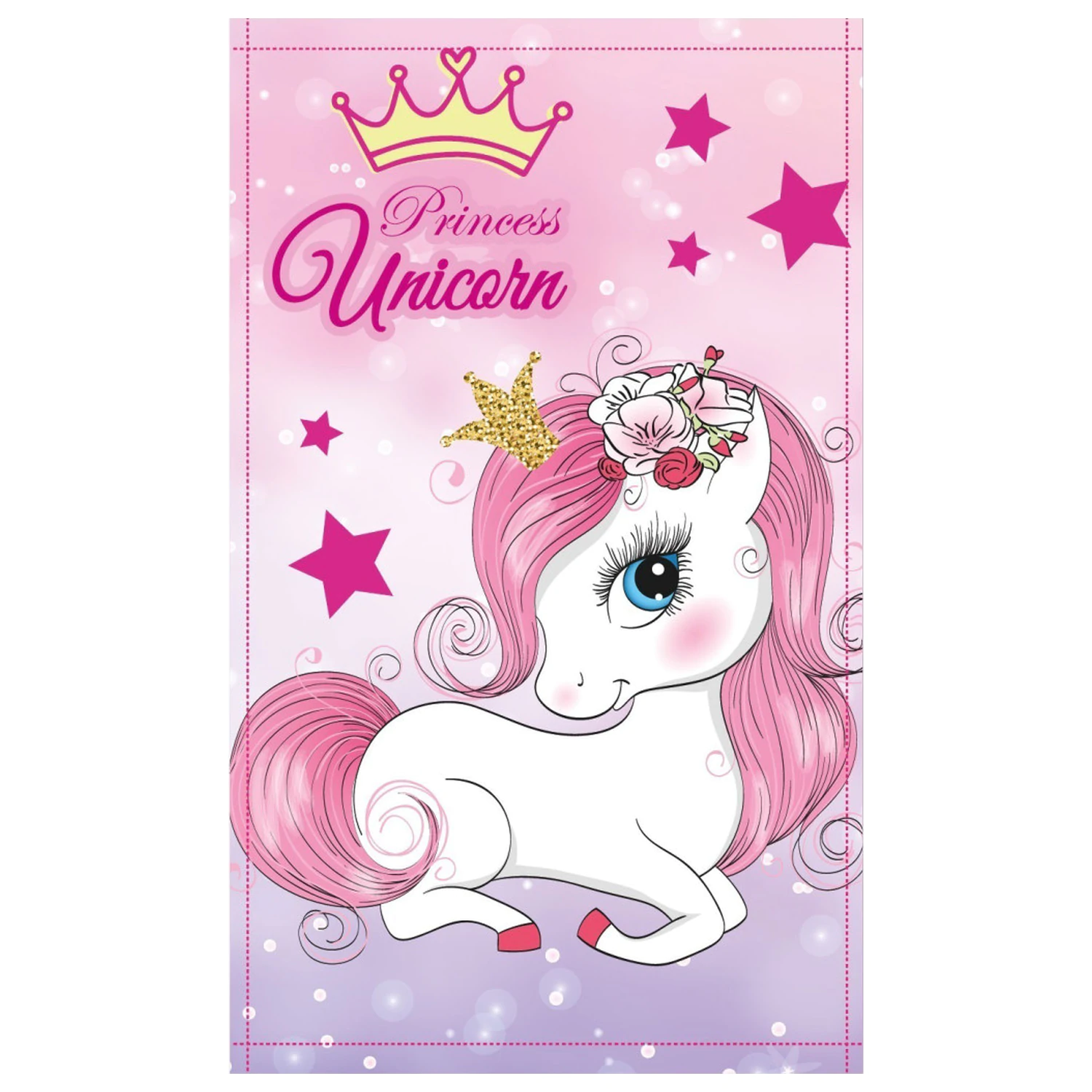 Unicorn Princess ručník na ruce, ručník na obličej, ručník 30x50cm fotografii produktu