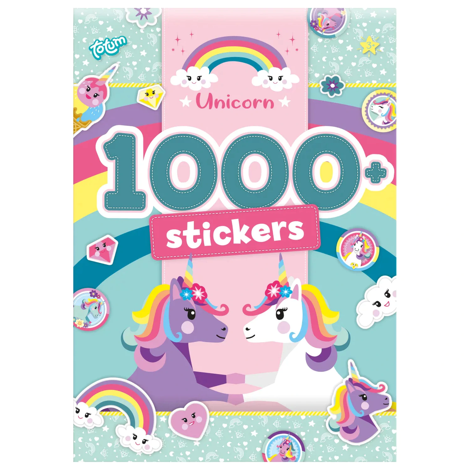 Unicorn Rainbow sada samolepek 1000 ks fotografii produktu
