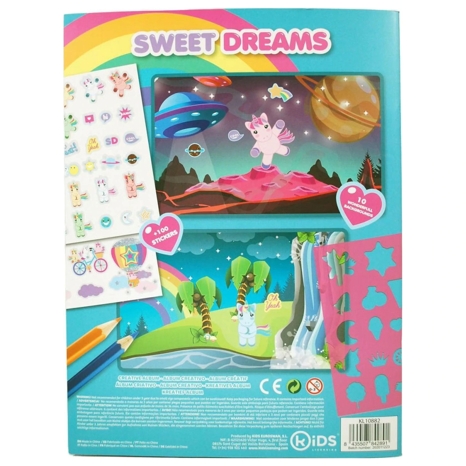 Unicorn Sweet Dreams Sticker Album s 1000 samolepkami fotografii produktu