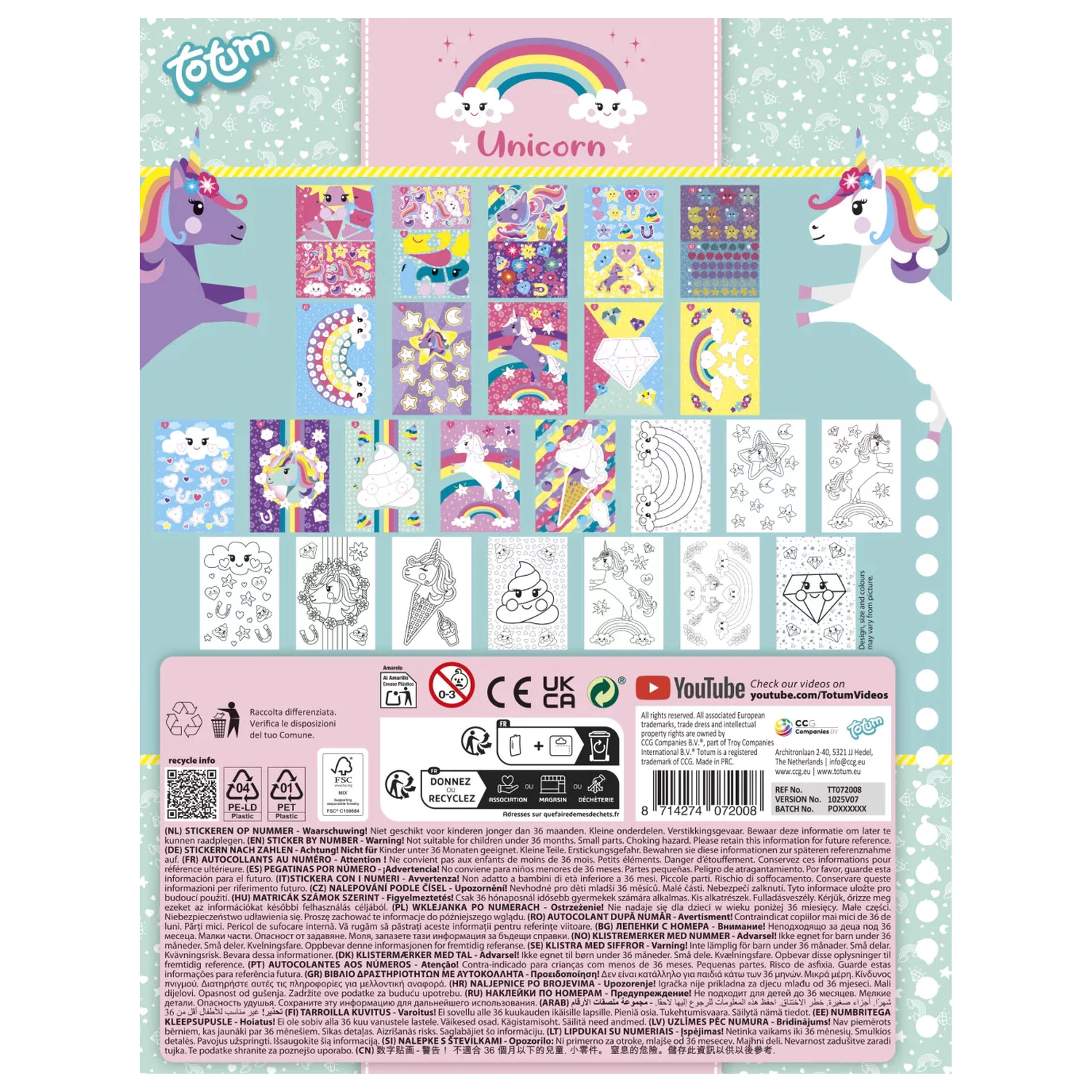 Unicorn Totem samolepka kreativní set fotografii produktu