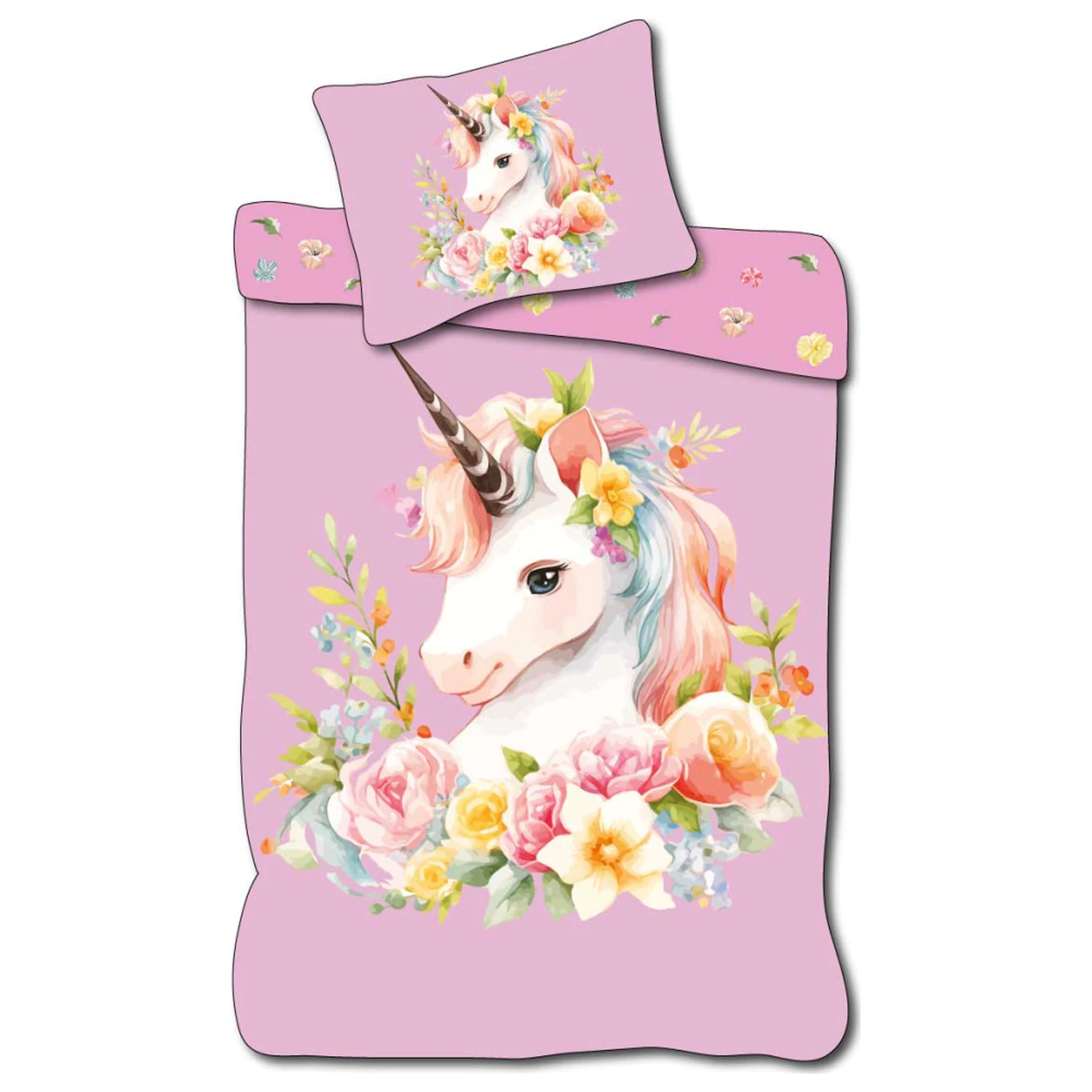 Povlak na přikrývku Unicorn Wreath fotografii produktu