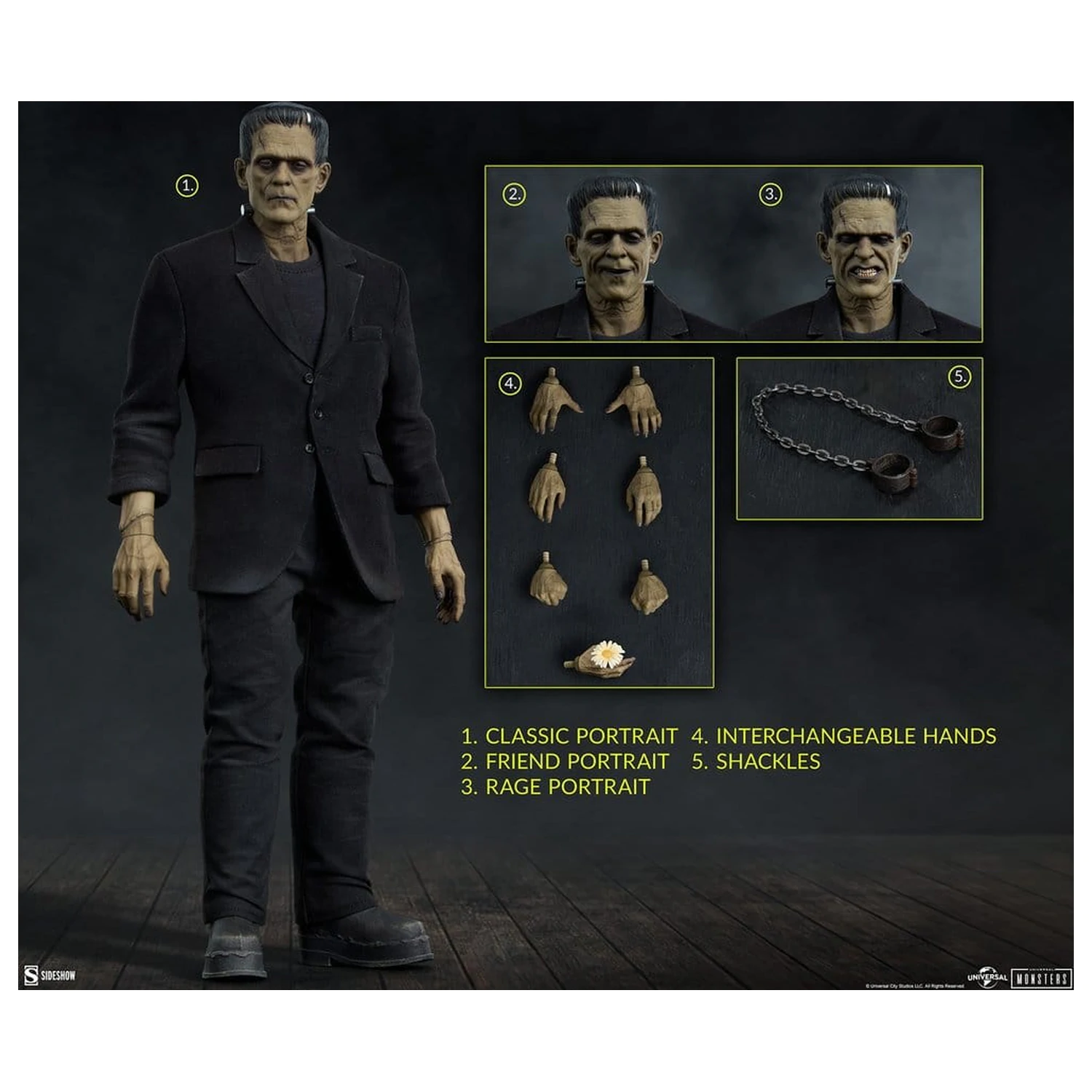 Universal Monsters Akční figurka 1/6 Frankenstein (Deluxe Edition) 33 cm fotografii produktu
