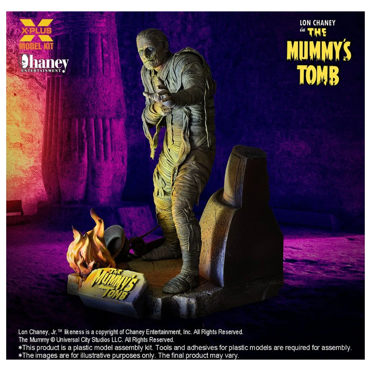 Universal Monsters Plastikový Model Kit 1/8 Lon Chaney, Jr. as Mummy (Repro) 23 cm fotografii produktu