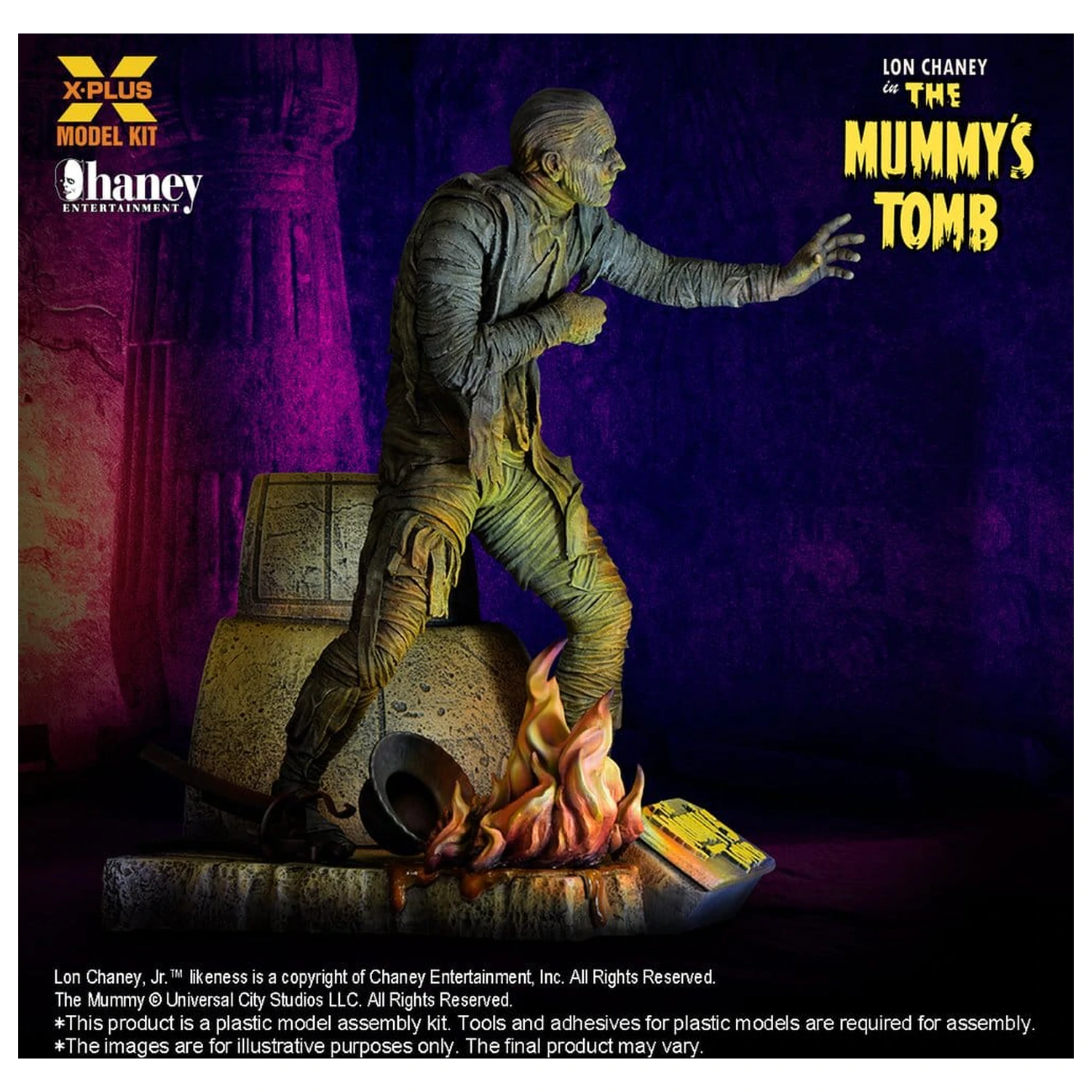Universal Monsters Plastikový Model Kit 1/8 Lon Chaney, Jr. as Mummy (Repro) 23 cm fotografii produktu