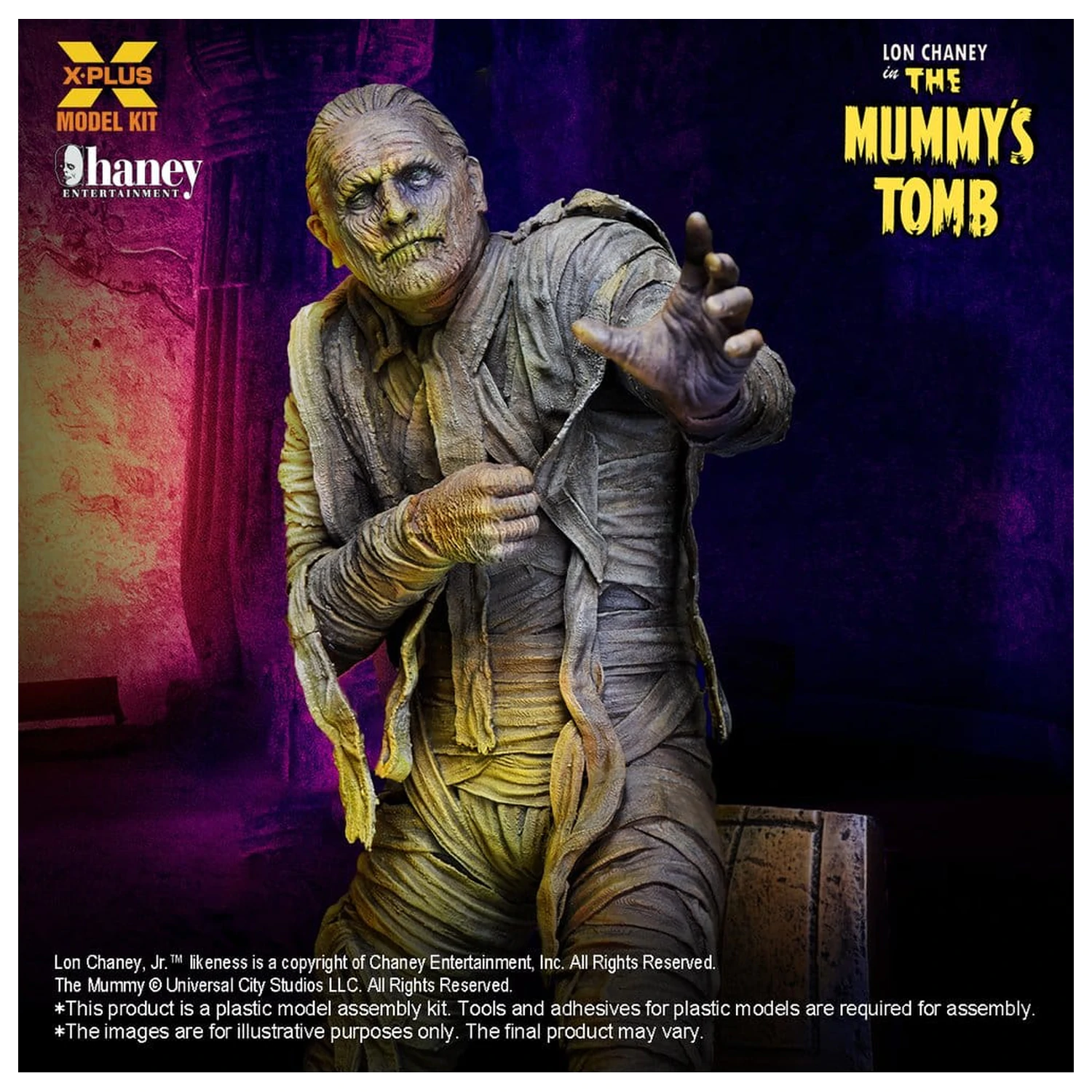 Universal Monsters Plastikový Model Kit 1/8 Lon Chaney, Jr. as Mummy (Repro) 23 cm fotografii produktu