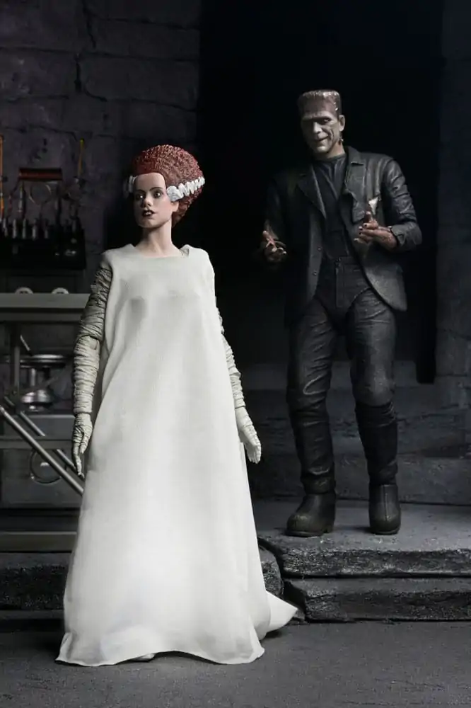 Universal Monsters Action Figures 2-Pack Bride of Frankenstein 90th Anniversary The Monster & His Mate 18 cm fotografii produktu