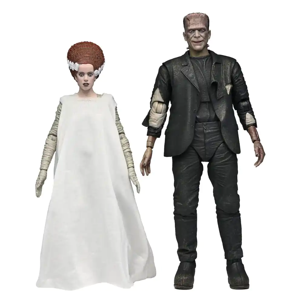 Universal Monsters Action Figures 2-Pack Bride of Frankenstein 90th Anniversary The Monster & His Mate 18 cm fotografii produktu