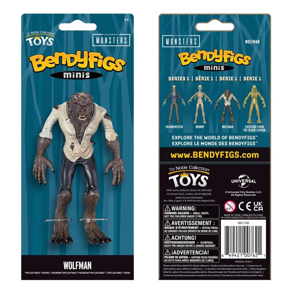 Universal Monsters Bendyfigs ohebná figurka Wolfman 14 cm fotografii produktu