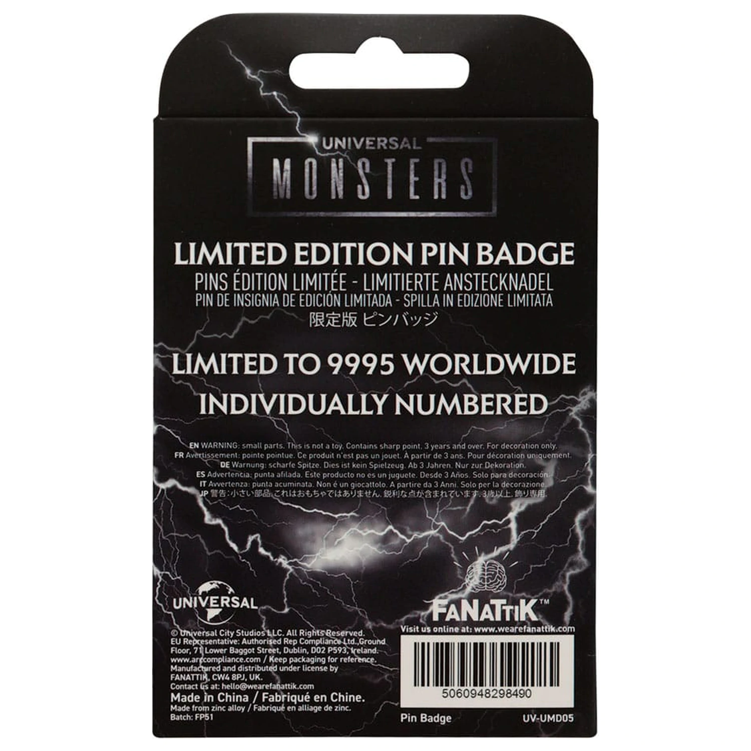 Universal Monsters odznáček Pin Limitovaná edice fotografii produktu