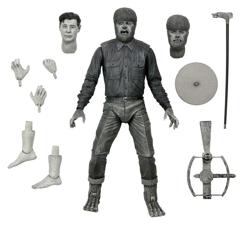 Universal Monsters akční figurka Ultimate The Wolf Man (Black & White) 18 cm fotografii produktu