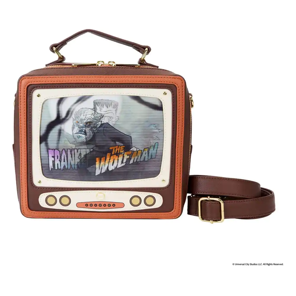 Univerzální monstra od Loungefly Crossbody Vintage TV kabelka přes tělo fotografii produktu