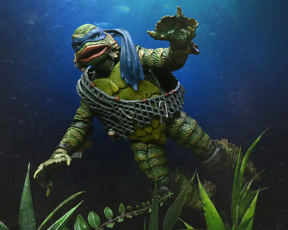 Universal Monsters x Teenage Mutant Ninja Turtles Měřítko Akční figurka Leonardo jako the Creature 18 cm fotografii produktu