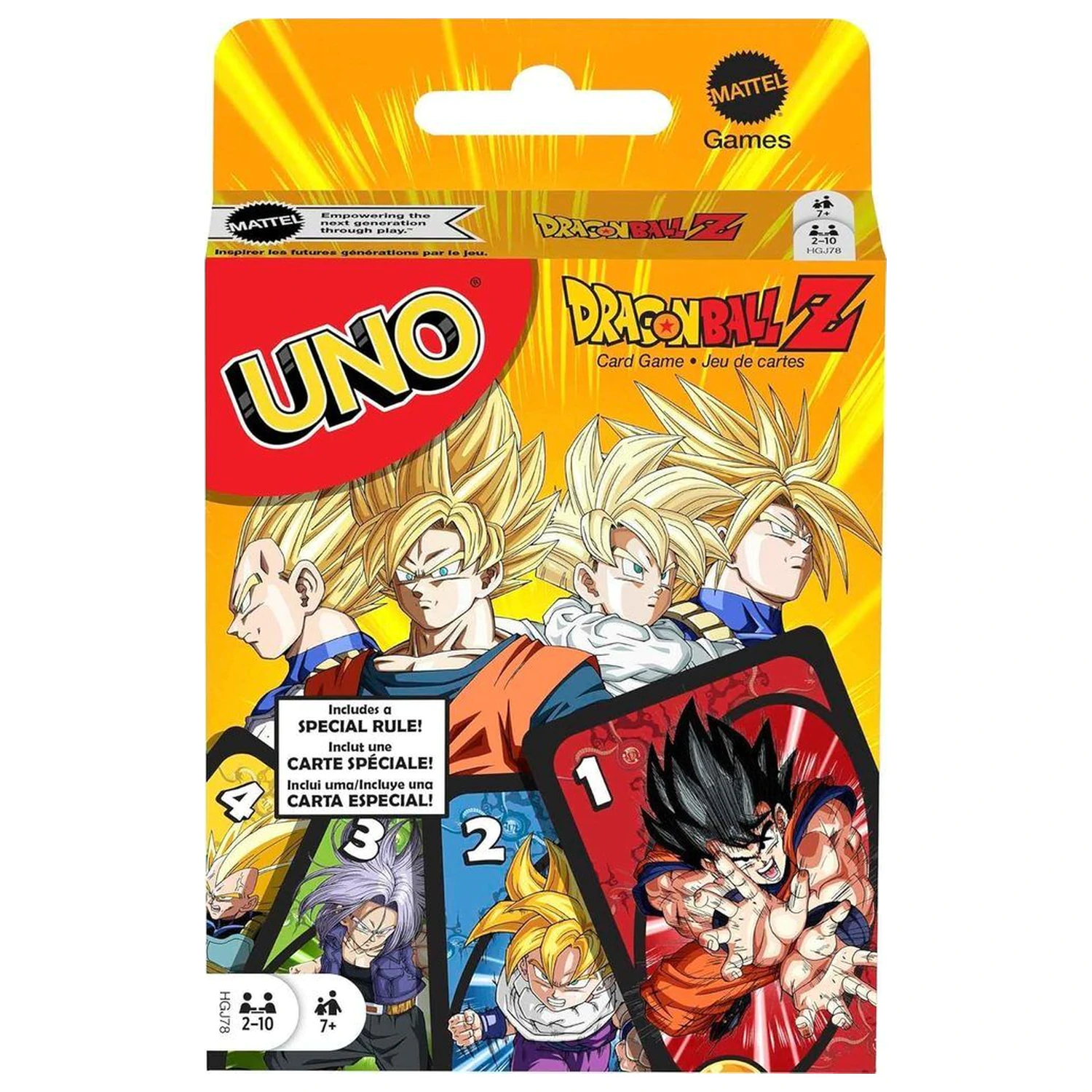 UNO Dragon Ball Z karetní hra fotografii produktu