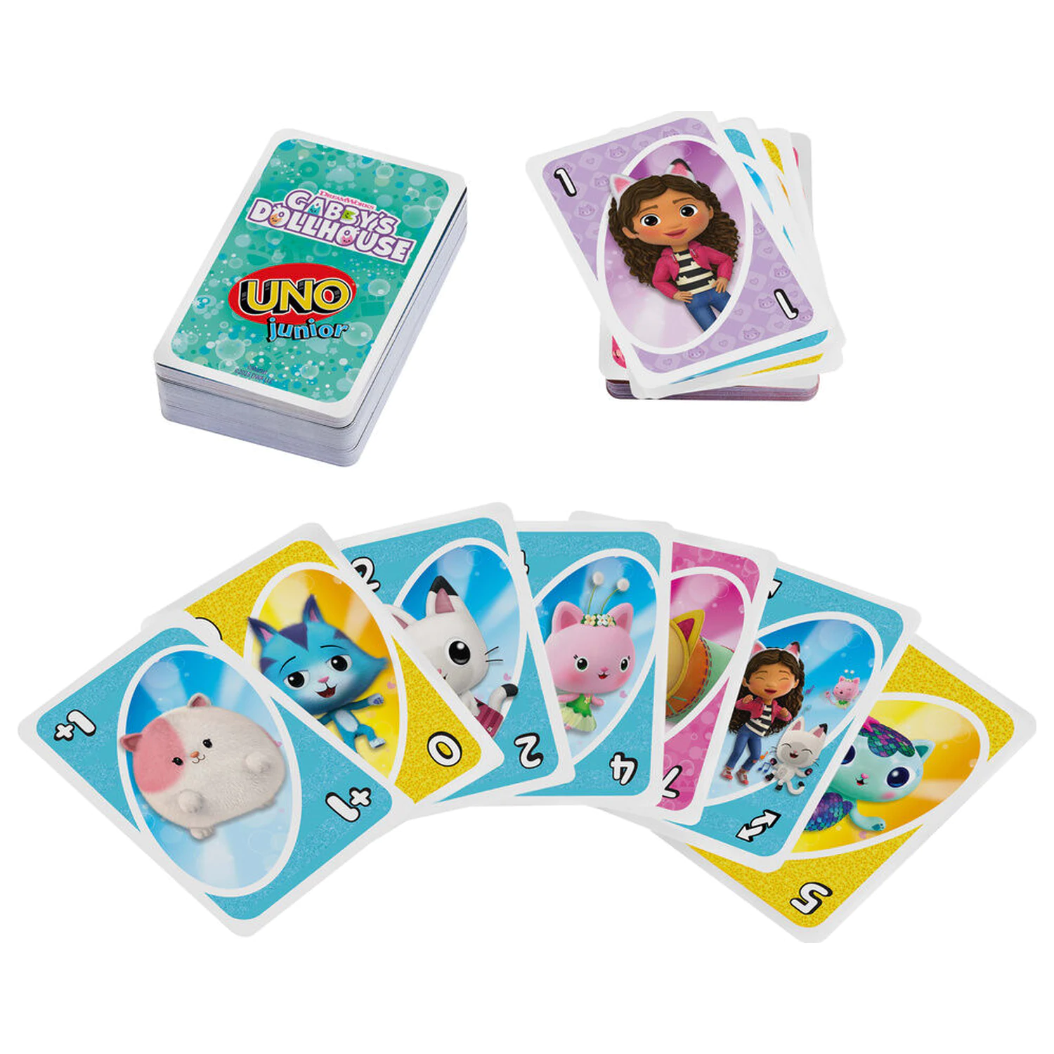UNO Gabbys Dollhouse karetní hra fotografii produktu