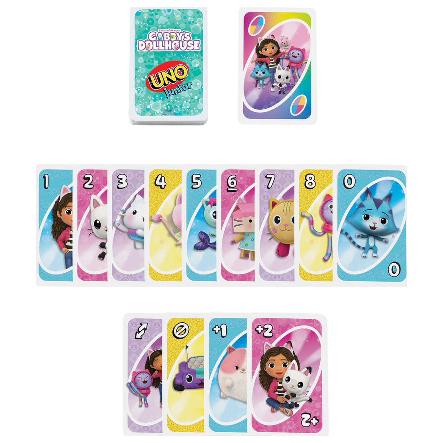UNO Gabbys Dollhouse karetní hra fotografii produktu