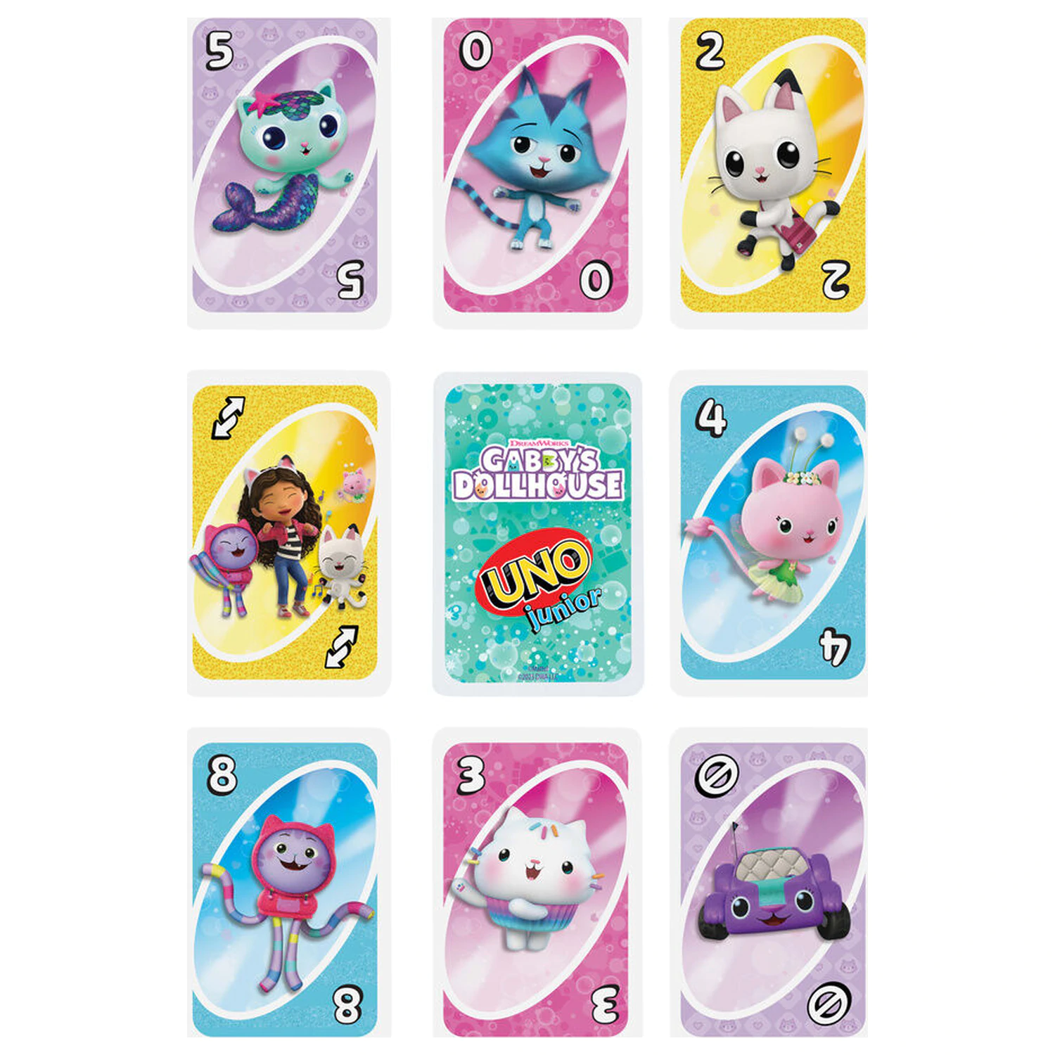 UNO Gabbys Dollhouse karetní hra fotografii produktu