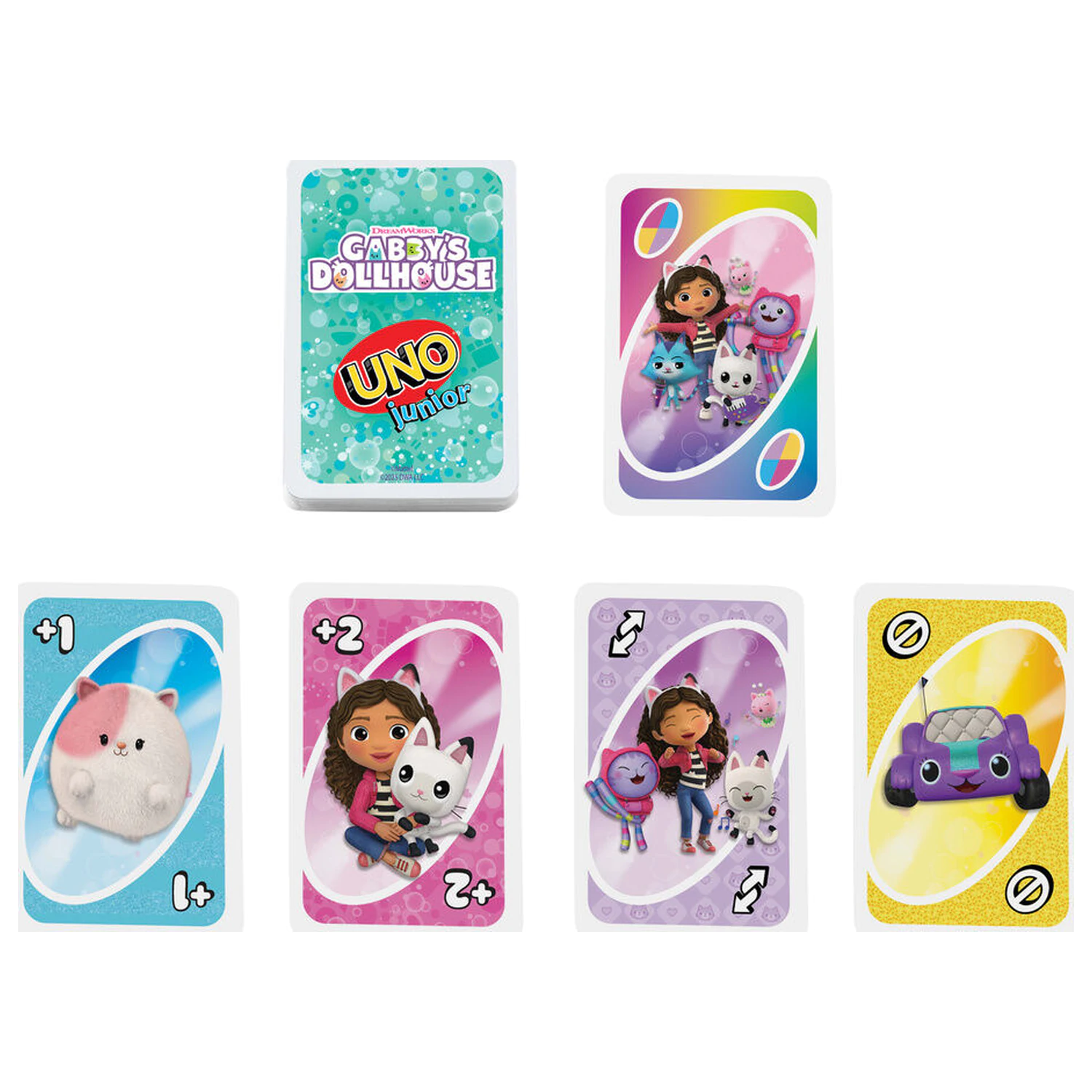 UNO Gabbys Dollhouse karetní hra fotografii produktu