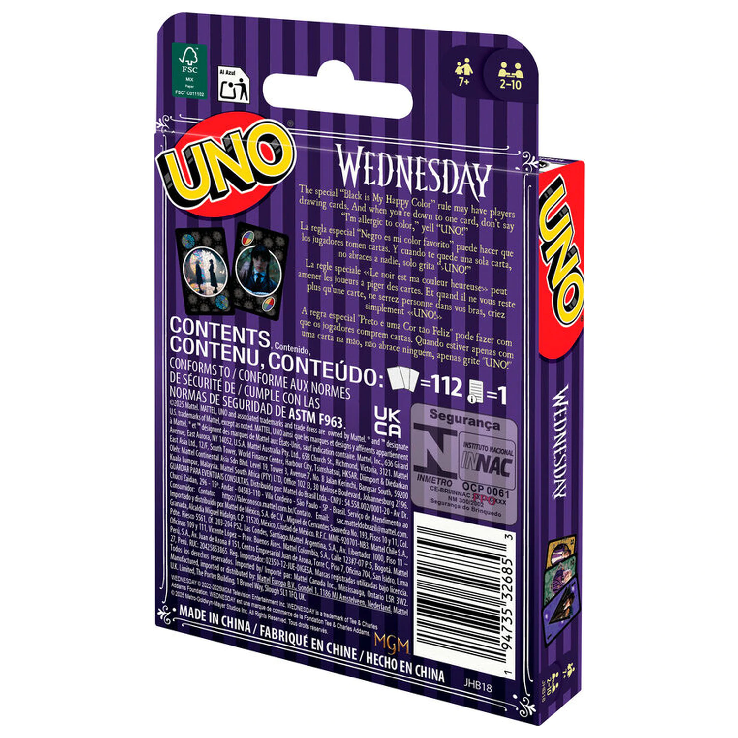 UNO Wednesday karetní hra fotografii produktu