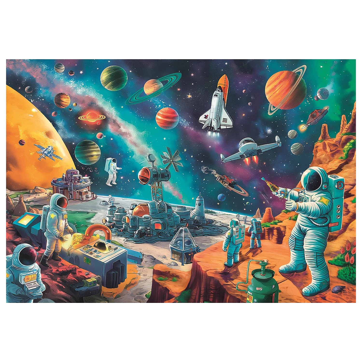 Space Cosmic Crew 104dílné puzzle fotografii produktu