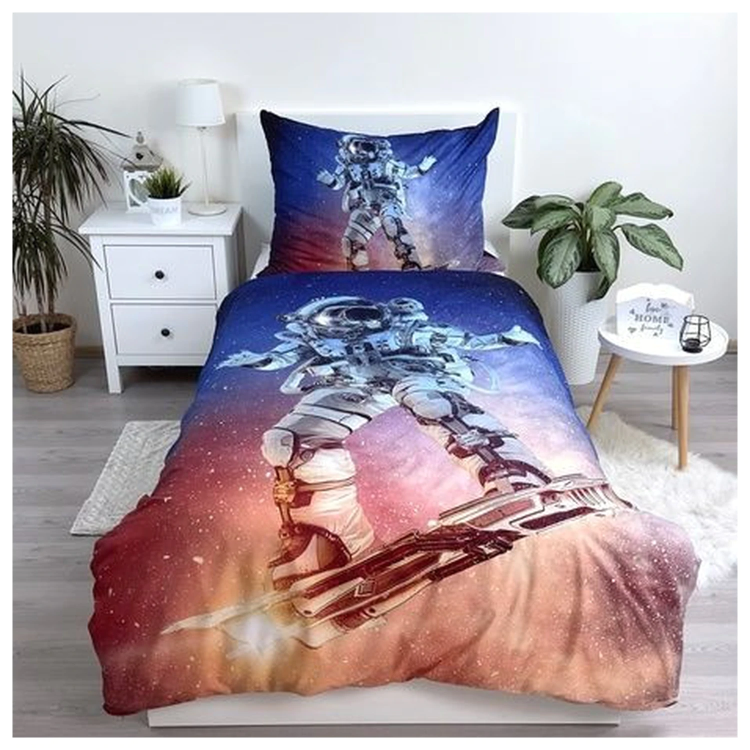 Astronaut Surf povlak na mikrovláknovou přikrývku fotografii produktu