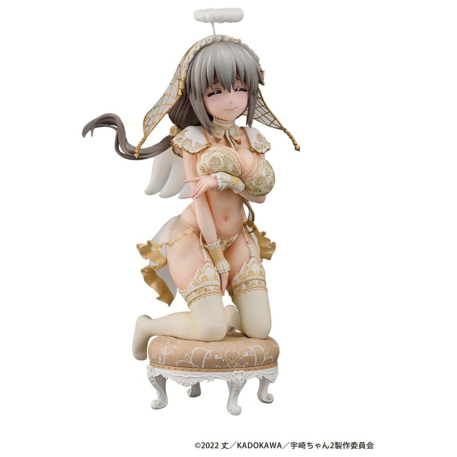 Uzaki-chan Wants to Hang Out! PVC soška 1/7 Tsuki Uzaki Angel Ver. 19 cm fotografii produktu