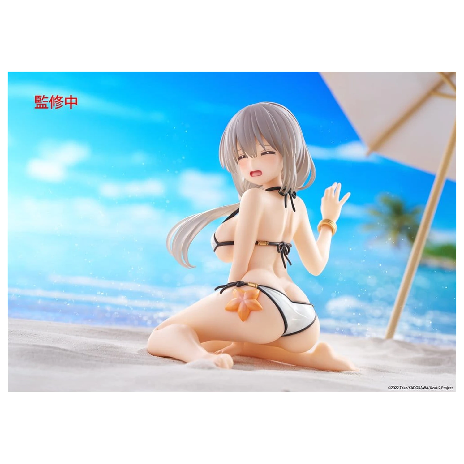 Uzaki-chan Wants to Hang Out! PVC socha Desktop Cute Figure Tsuki Uzaki (Swimwear Ver.) 13 cm fotografii produktu