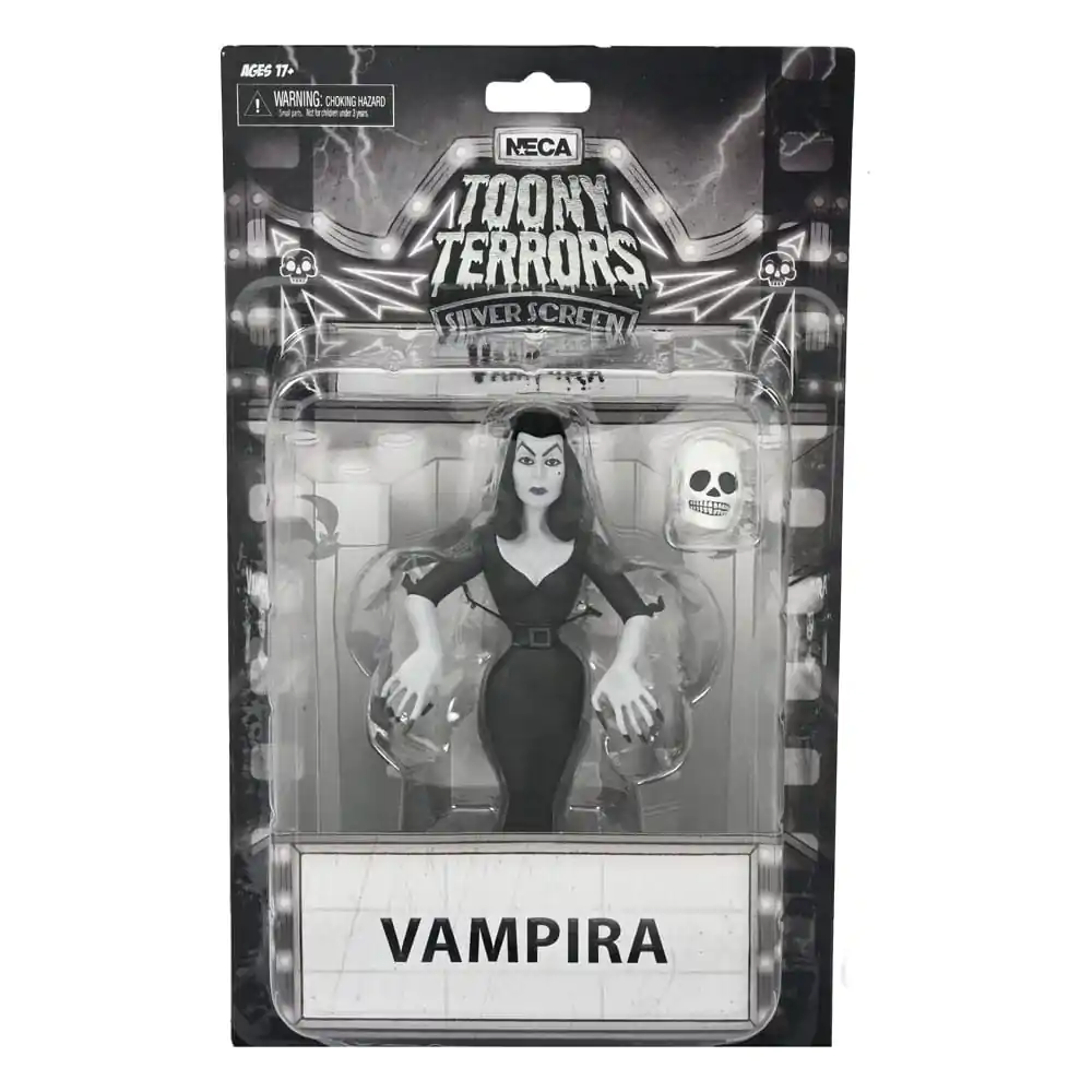Vampira Toony Terrors akční figurka Vampira Silver Screen Edition 15 cm fotografii produktu