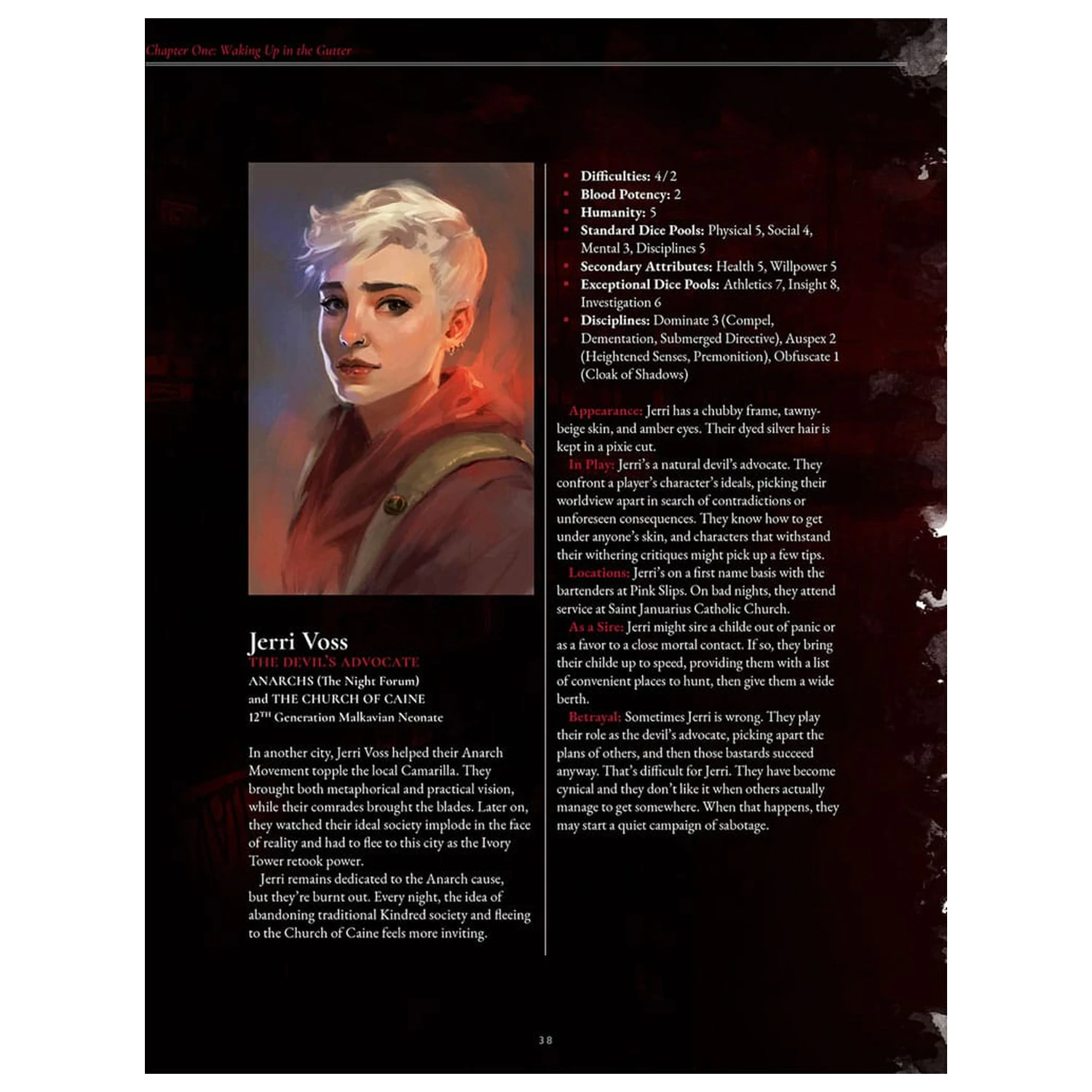 Vampire: The Masquerade 5th Edition RPG kniha The Crimson Gutter Chronicle Book *Anglická verze* fotografii produktu