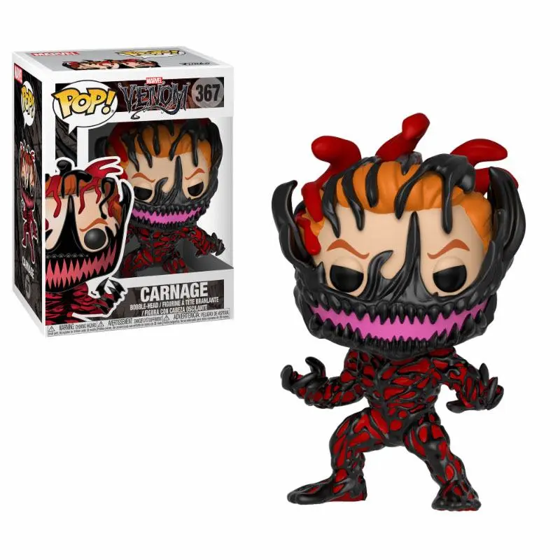 Venom POP! Marvel Vinylová kývající hlava Carnage 9 cm fotografii produktu