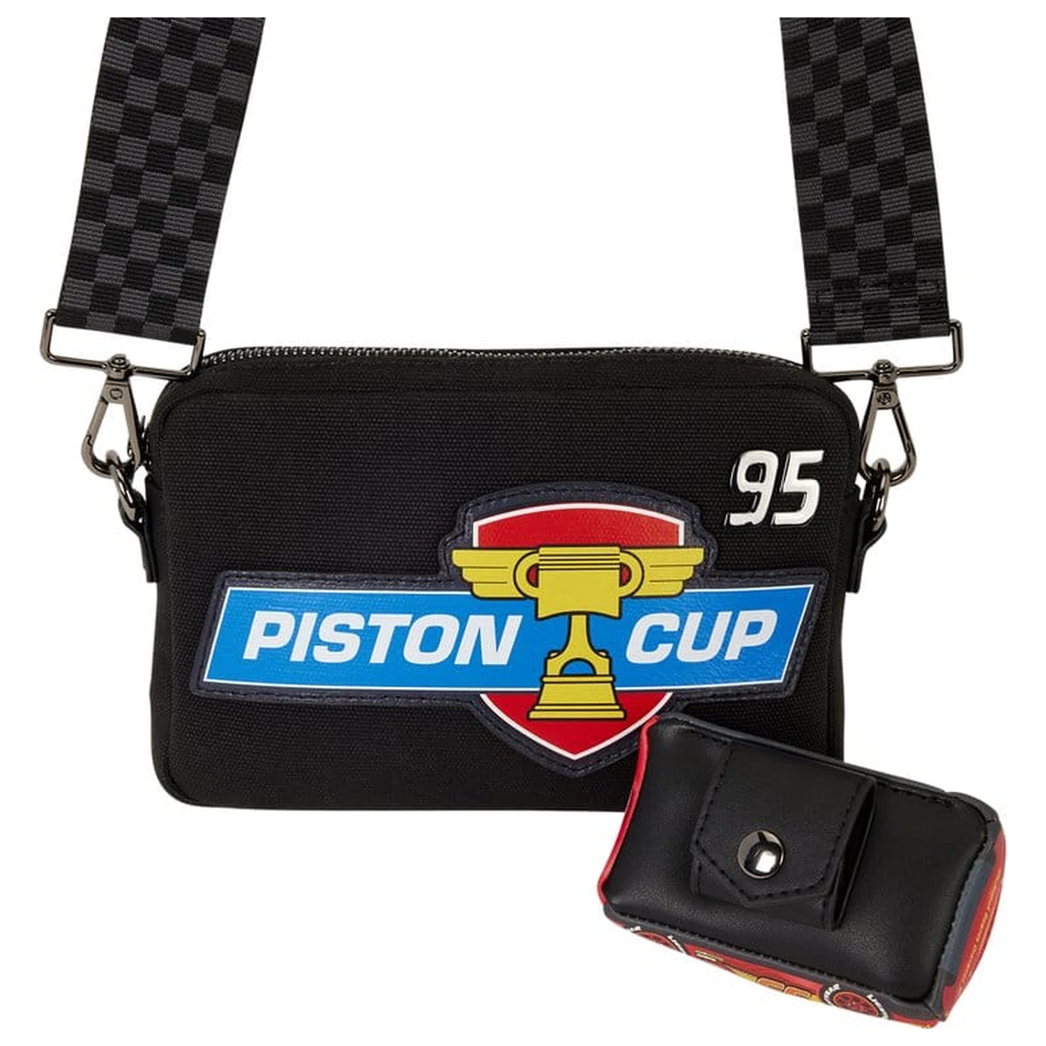 Cars by Loungefly Sling Bag 20th Anniversary Piston Cup fotografii produktu