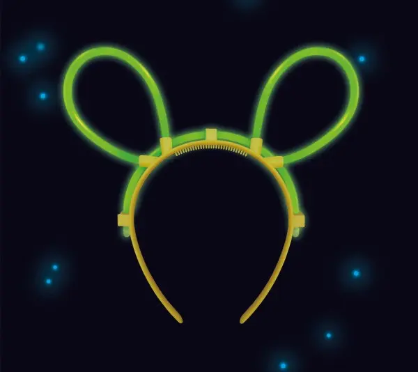 Svítící myší diadém čelenka 19 cm fotografii produktu