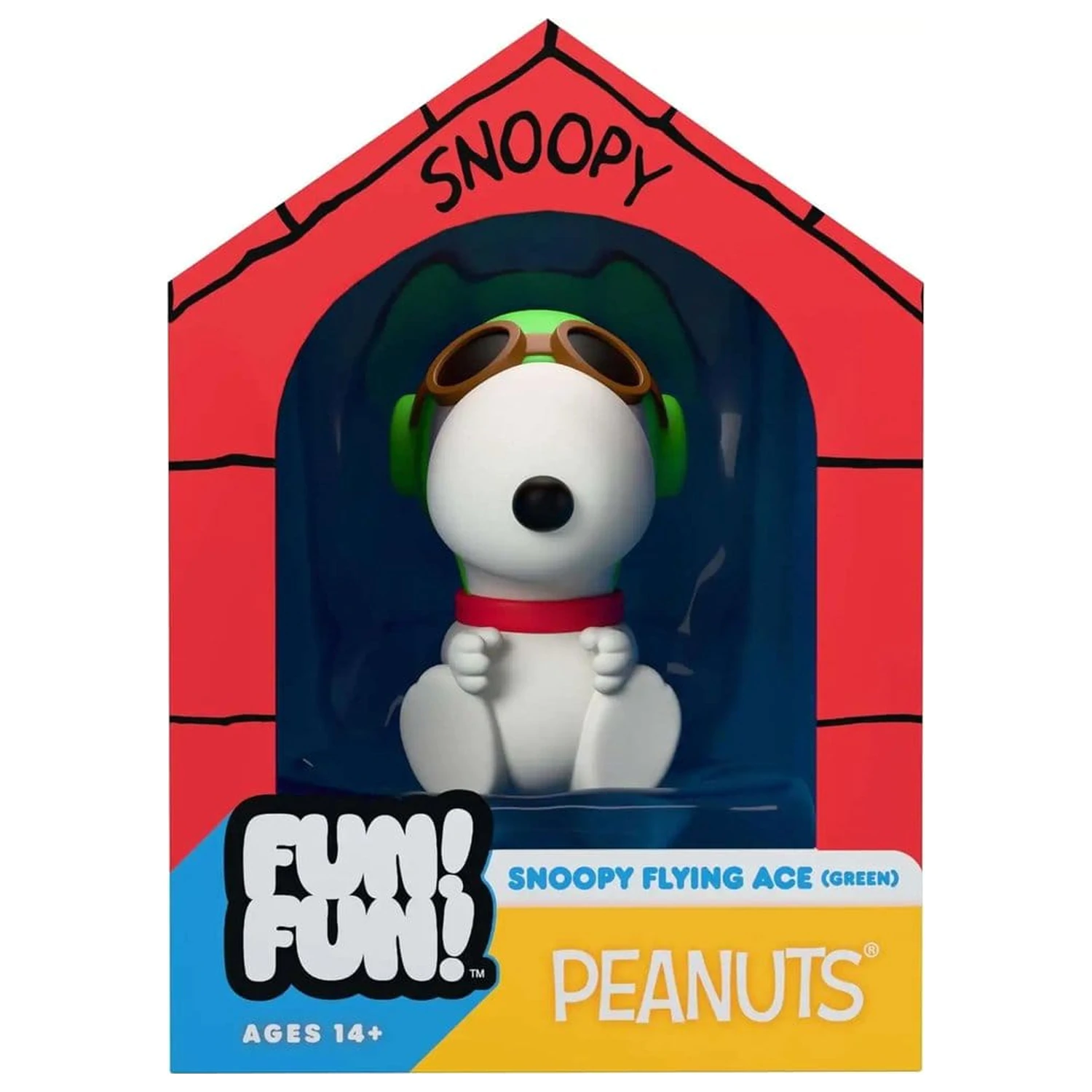 Vintage Peanuts Fun! Fun! Mini figurka Snoopy (Green Hat Flying Ace) fotografii produktu