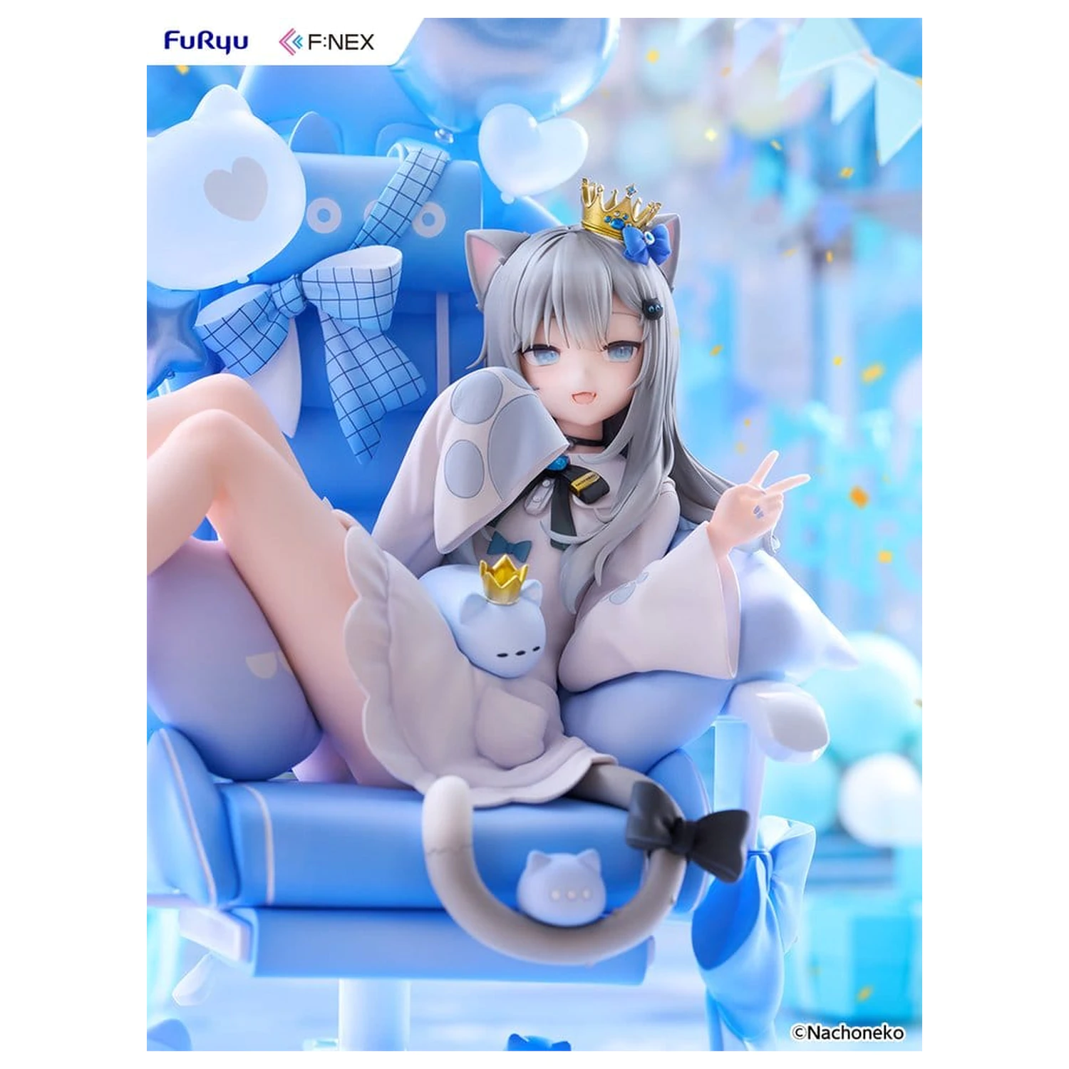 Virtual YouTuber F:NEX PVC figurka 1/7 Nachoneko Birthday Ver. 24 cm fotografii produktu