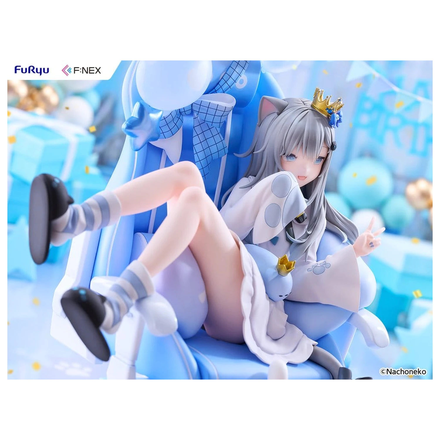 Virtual YouTuber F:NEX PVC figurka 1/7 Nachoneko Birthday Ver. 24 cm fotografii produktu